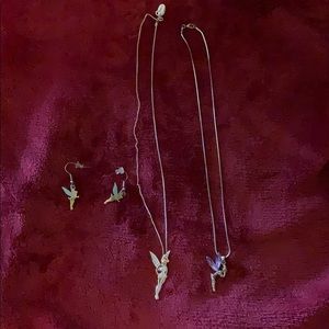 💝Tinkerbell necklace earrings bundle💝